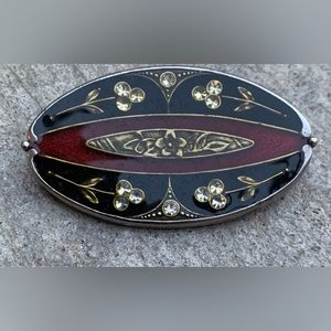 STRIKING Vintage 1928 Art Nouveau Brooch Pin